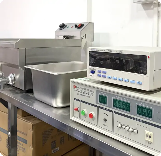 Strict quality inspection standards for wholesale frying equipment production