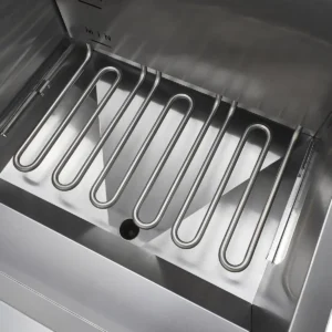 High efficiency heating element inside EF001-SX vertical commercial electric deep fryer