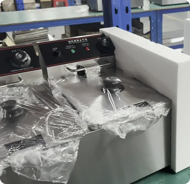 Fast production scheduling service for wholesale electric fryer manufacturing