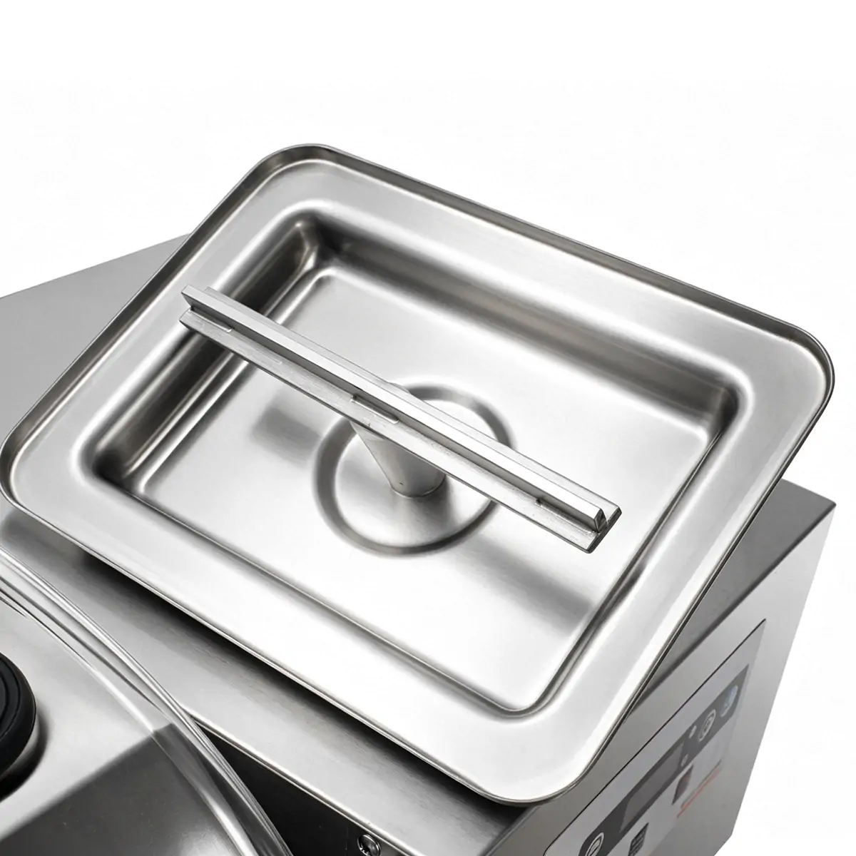 Inner lid structure of commercial vacuum meat marinator drum