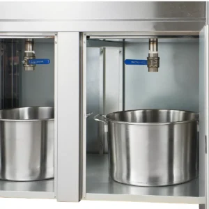 EF003-A4 commercial fryer cabinet oil drain valve storage system dual tank fryer