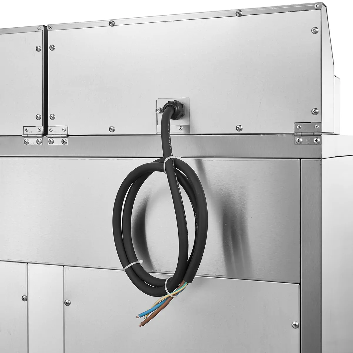 EF003-A4 freestanding deep fryer rear hinge structure maintenance access stainless steel fryer