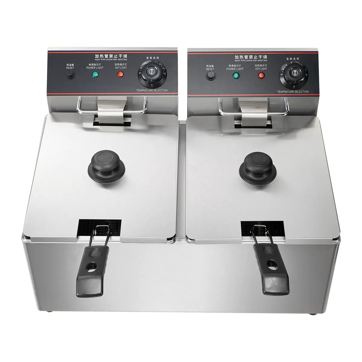 Stainless steel commercial fryer body construction