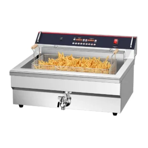EF021-B smart commercial electric deep fryer with long oil tank