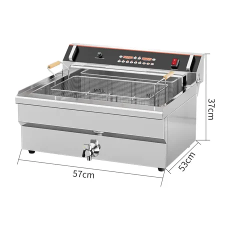 EF021-B 20L smart commercial electric deep fryer