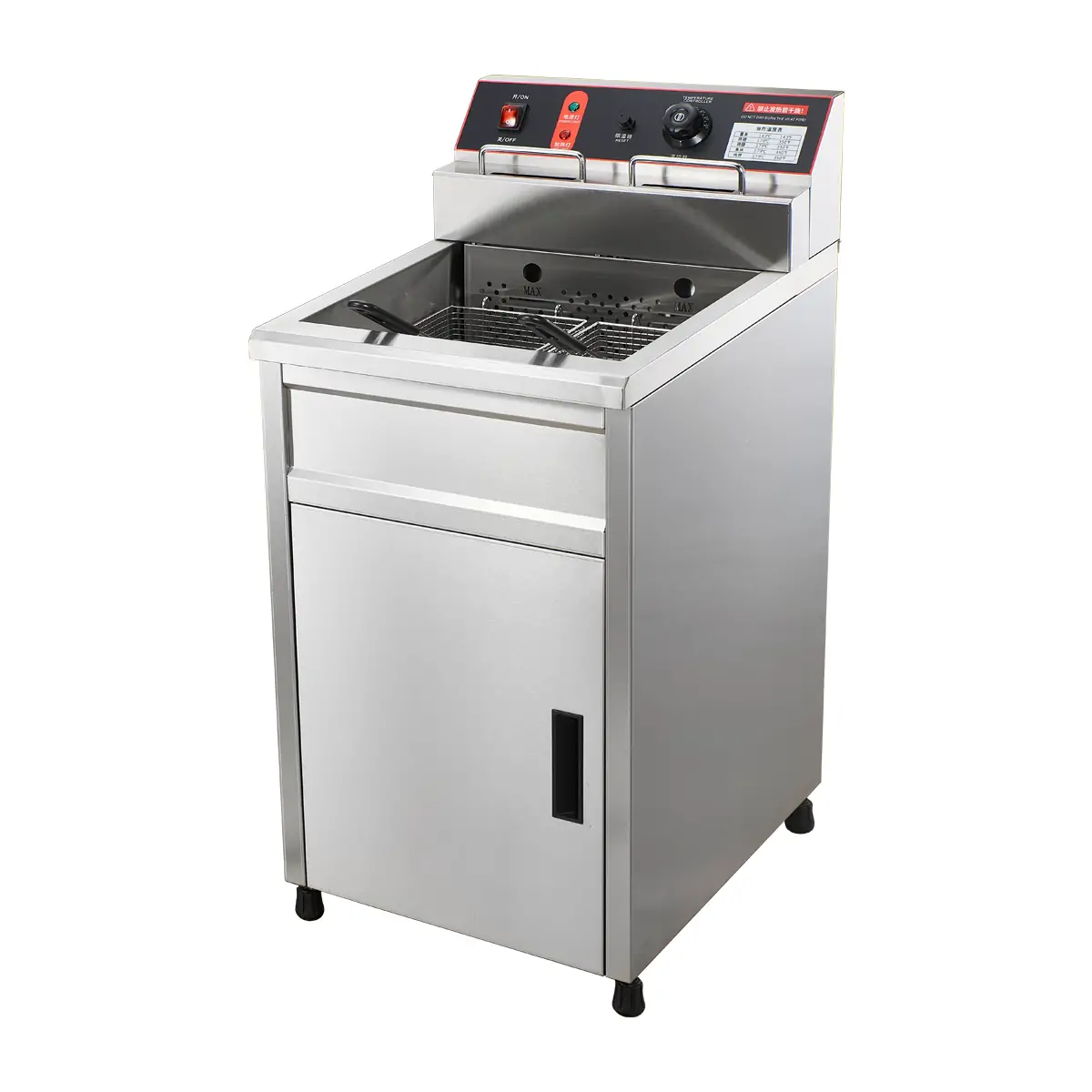 EF003 Series Freestanding Commercial Electric Deep Fryer Front View