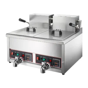 EF004-B2 dual tank commercial digital fryer full machine view