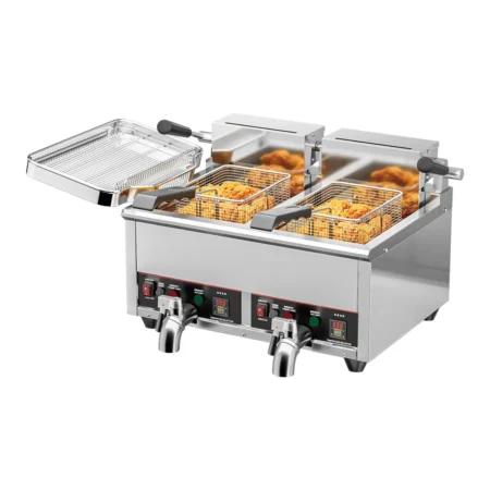 EF004-B2 dual tank digital deep cold zone electric fryer manufacturer