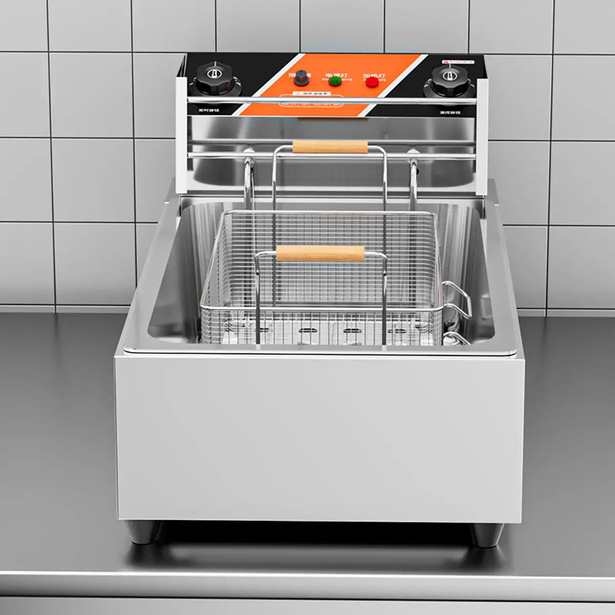 Commercial Electric Deep Fryer Overall View