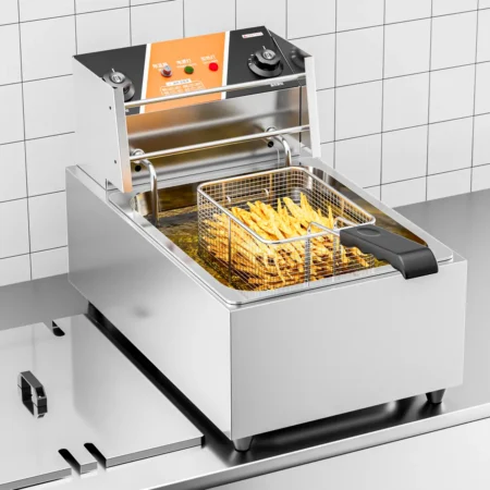 EF007-B commercial electric fryer used in restaurant kitchen