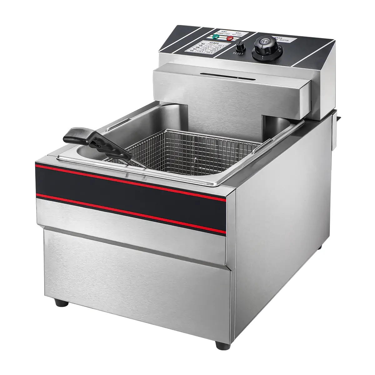 EF010-A commercial electric deep fryer with long tank