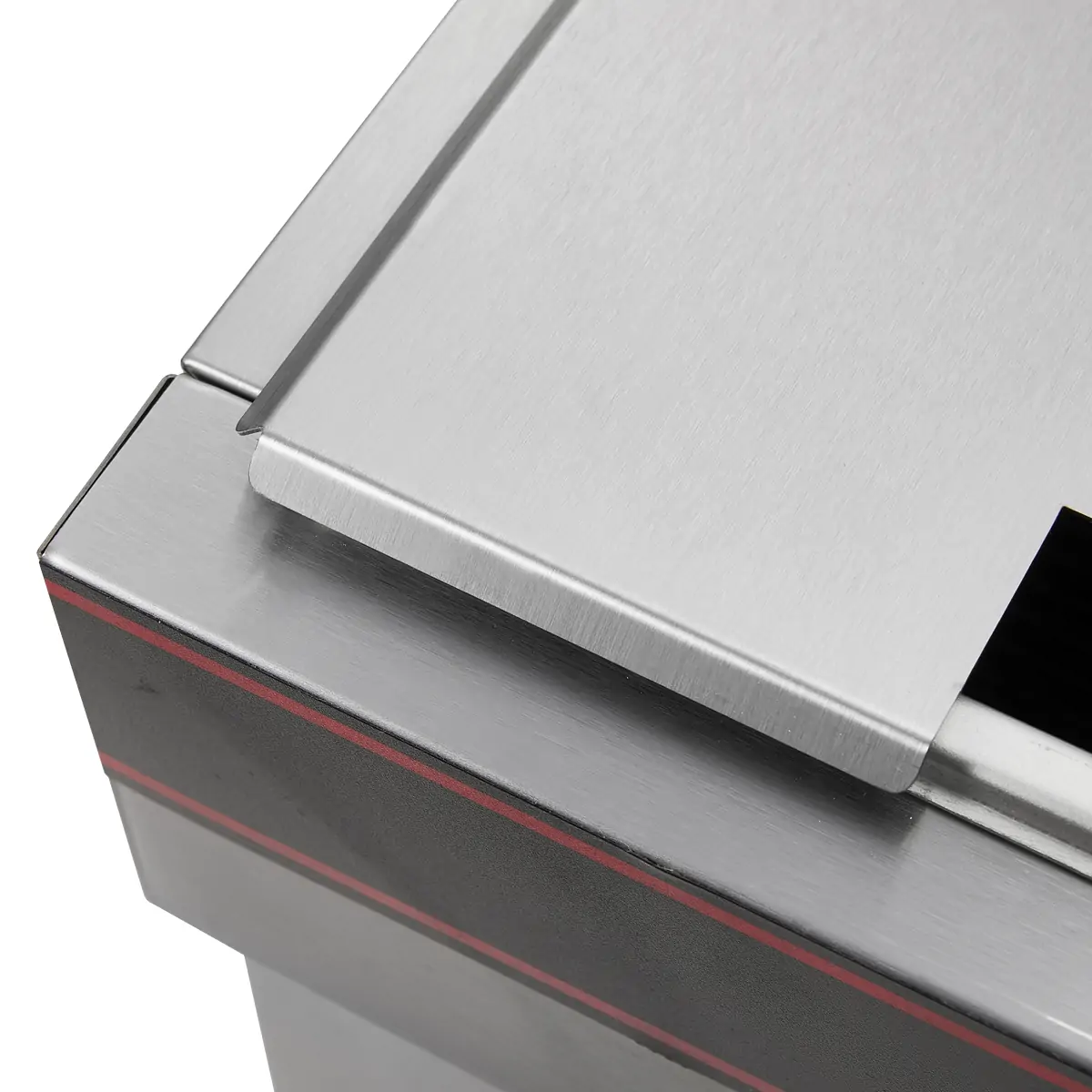 EF010-A stainless steel fryer corner detail
