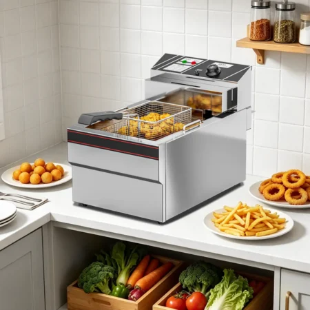 EF010-A restaurant deep fryer for chicken and fish
