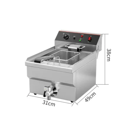 EF011-A2 countertop electric fryer dimensions with 13L oil capacity and 3.25KW heating power