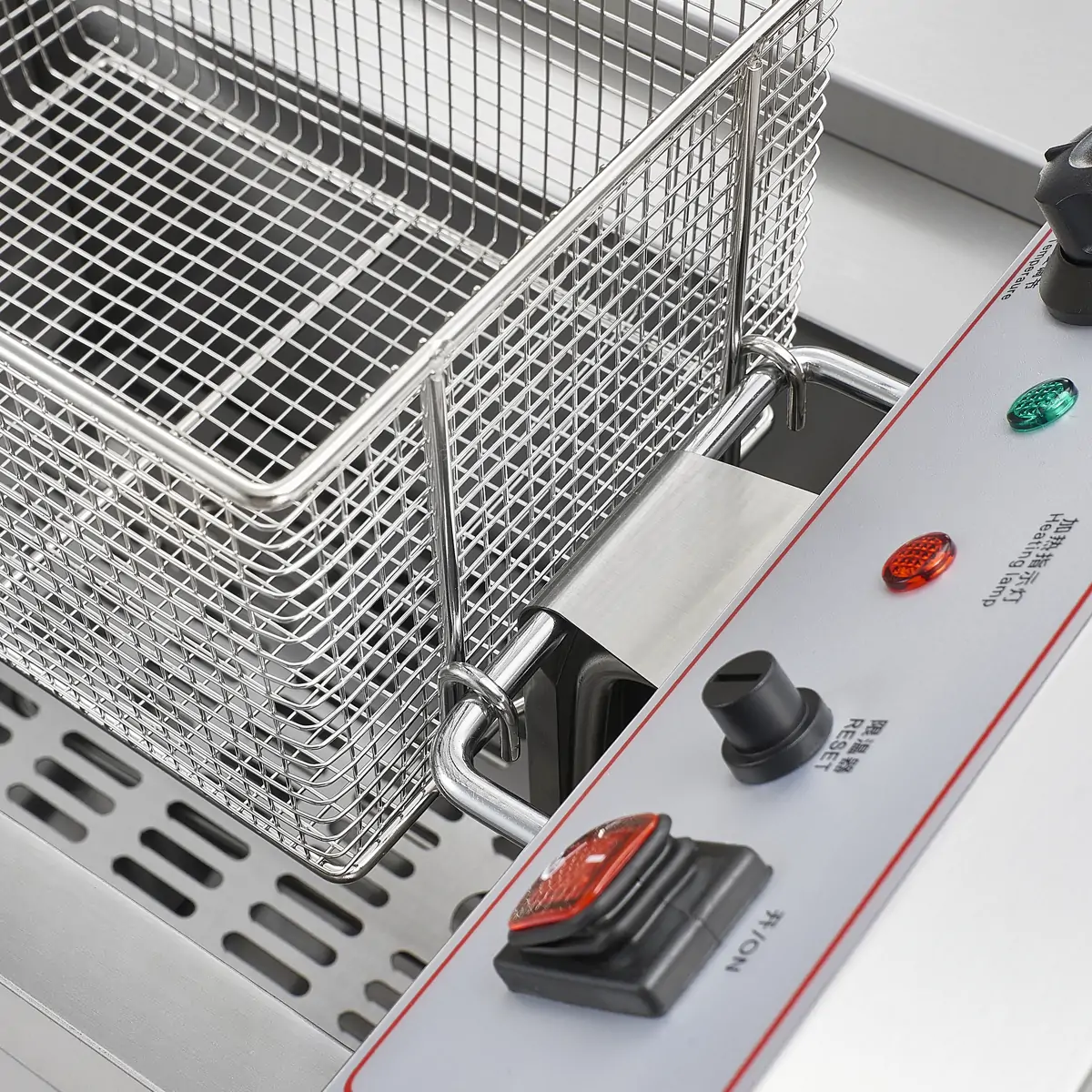 Commercial fryer basket hanging rack for oil draining