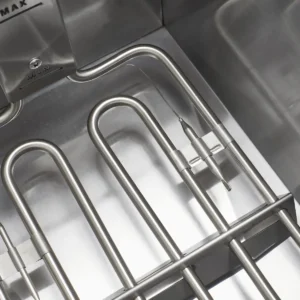 High efficiency heating element system for commercial deep fryer