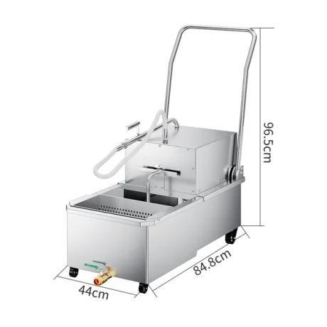 LYC-01 Portable Commercial Fryer Oil Filter Machine Filter Unit Filter System