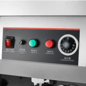 Stainless steel commercial fryer knob control panel