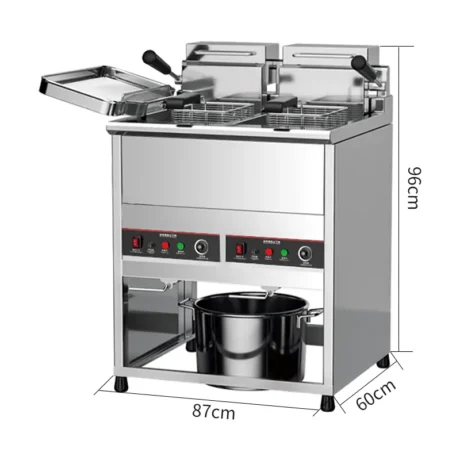 Large capacity freestanding commercial deep fryer EF001-JX07