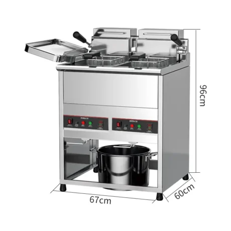 EF001-SX07 double tank commercial deep fryer