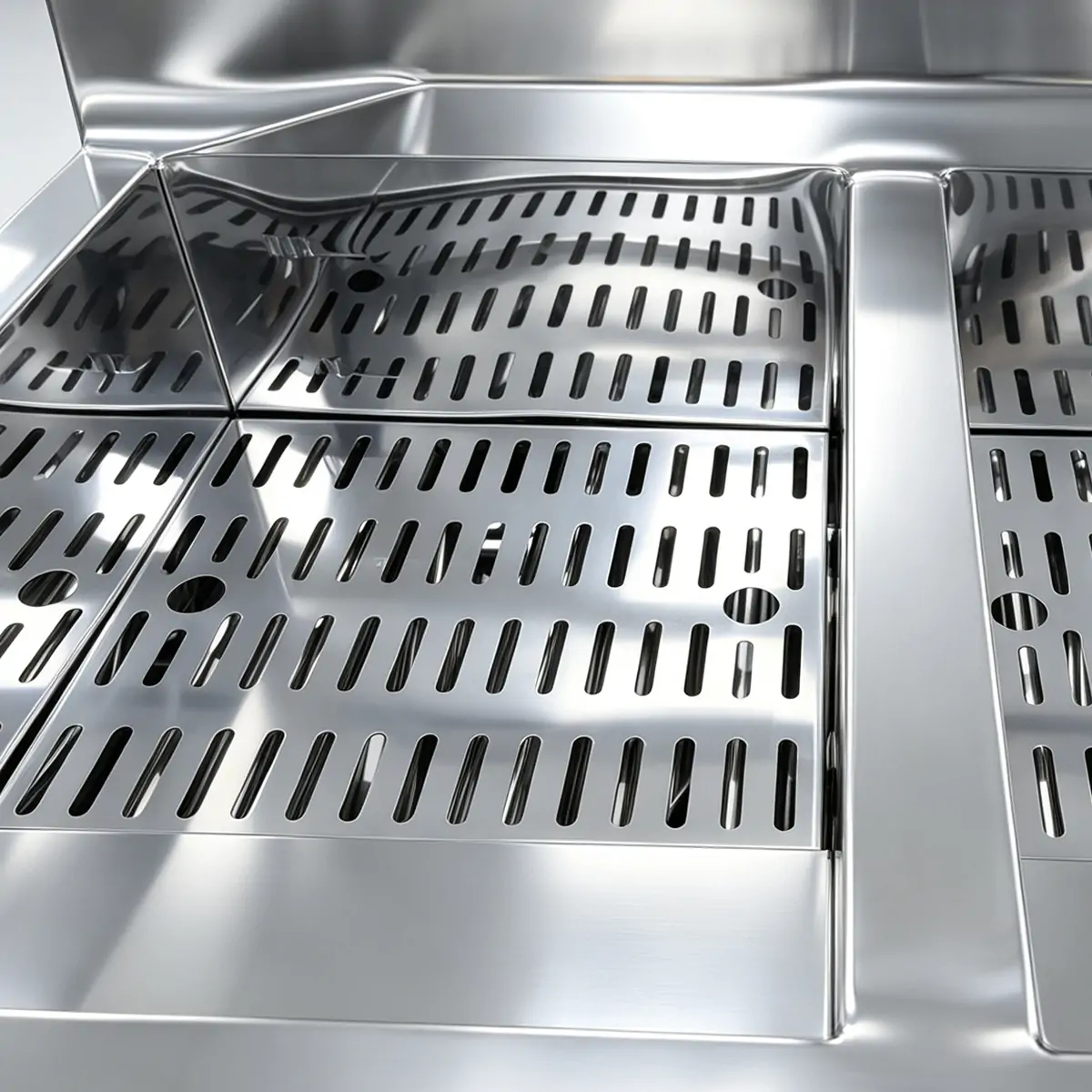 HW-RQ-WG001-D 12L dual tank gas fryer oil level marks