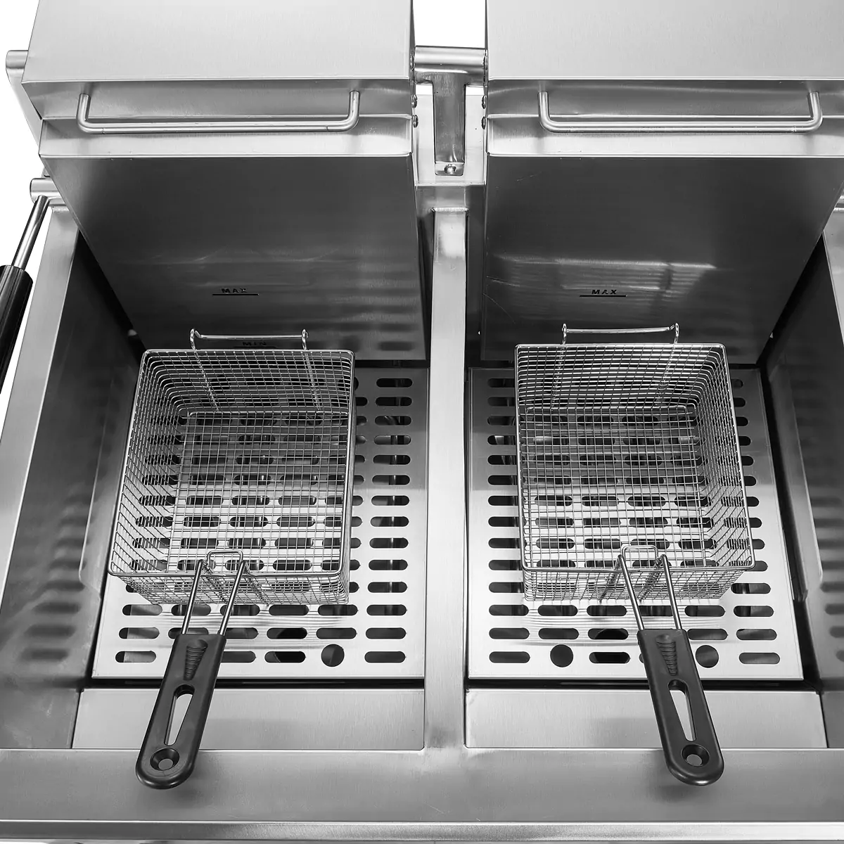 EF001 ZN07 ZN08 commercial electric fryer factory dual tank structure