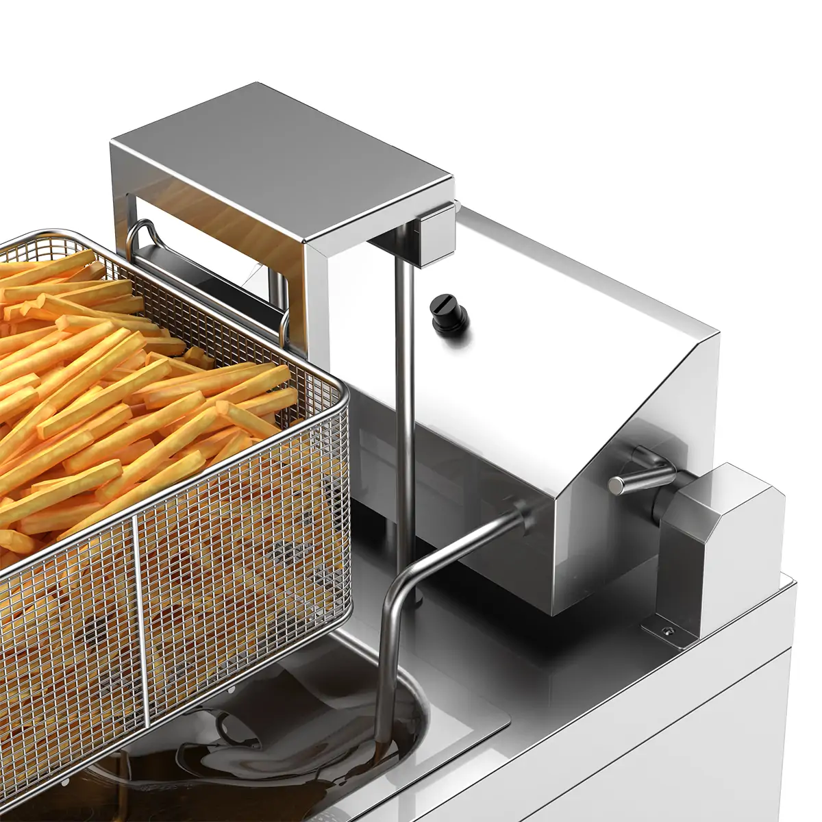 EF021 C EF022 C commercial fryer supplier automatic basket lifting structure