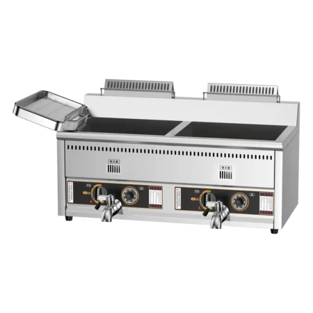 HW-RQ-WG001-D/E countertop double tank gas fryer