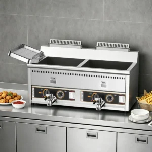 HW-RQ-WG001-D/E gas fryer for fried chicken and fries