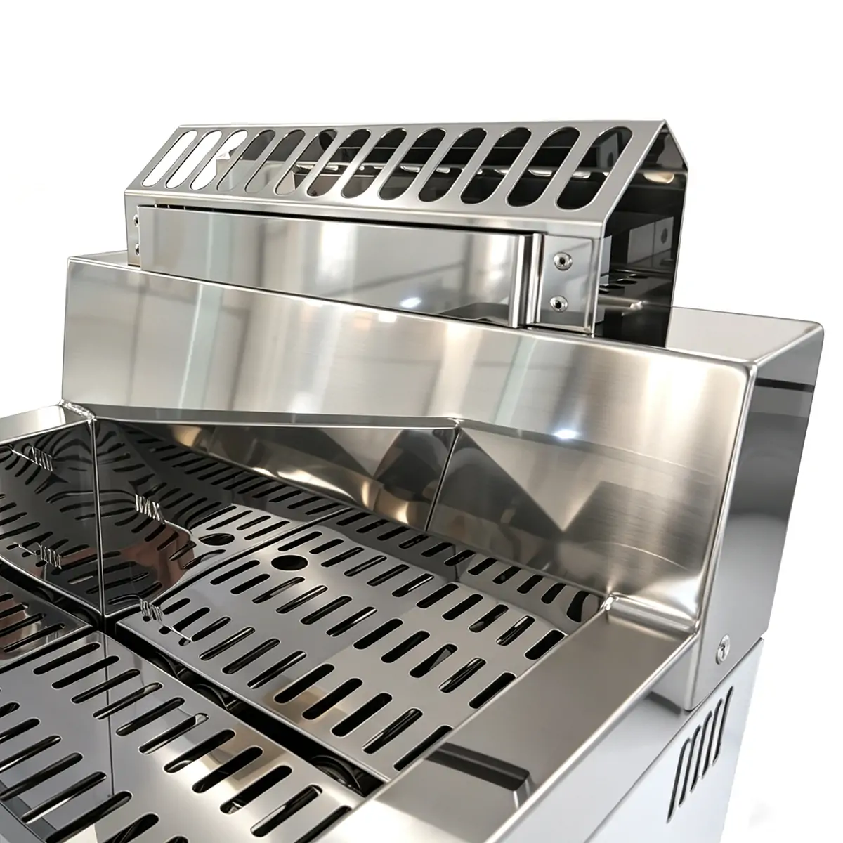 HW-RQ-WG002 commercial LPG fryer ventilation opening
