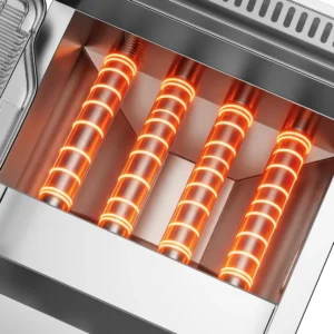 HW-RQ-WG003 commercial gas fryer heating tube close up