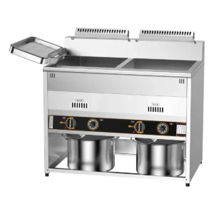 HW RQ WG003 double commercial deep fryer manufacturer natural gas fryer