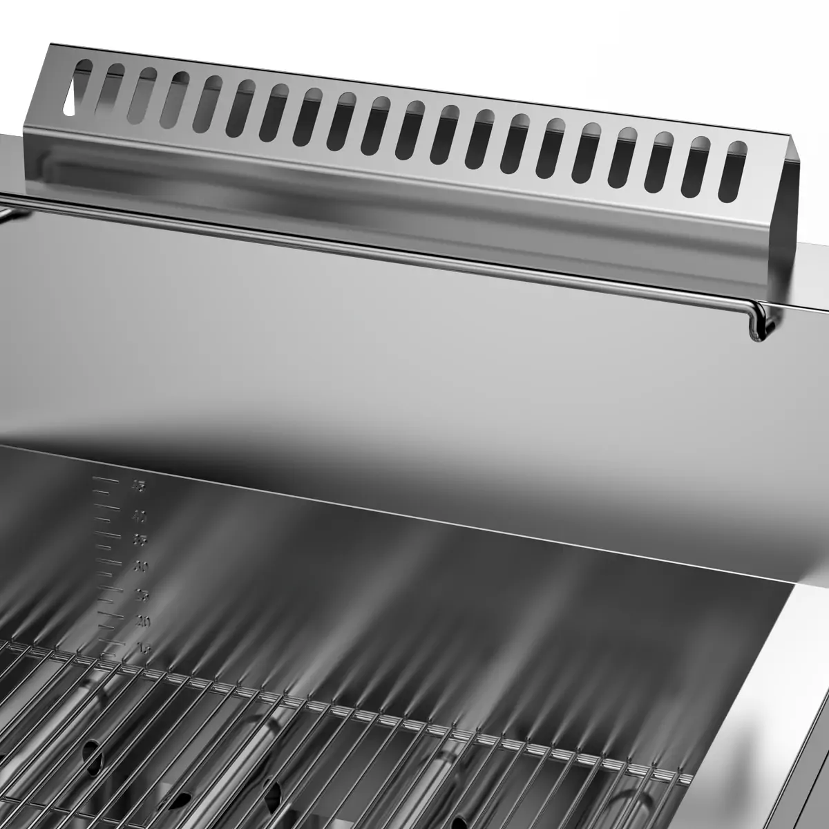HW RQ WG004 F G double commercial deep fryer manufacturer oil level markings and exhaust window