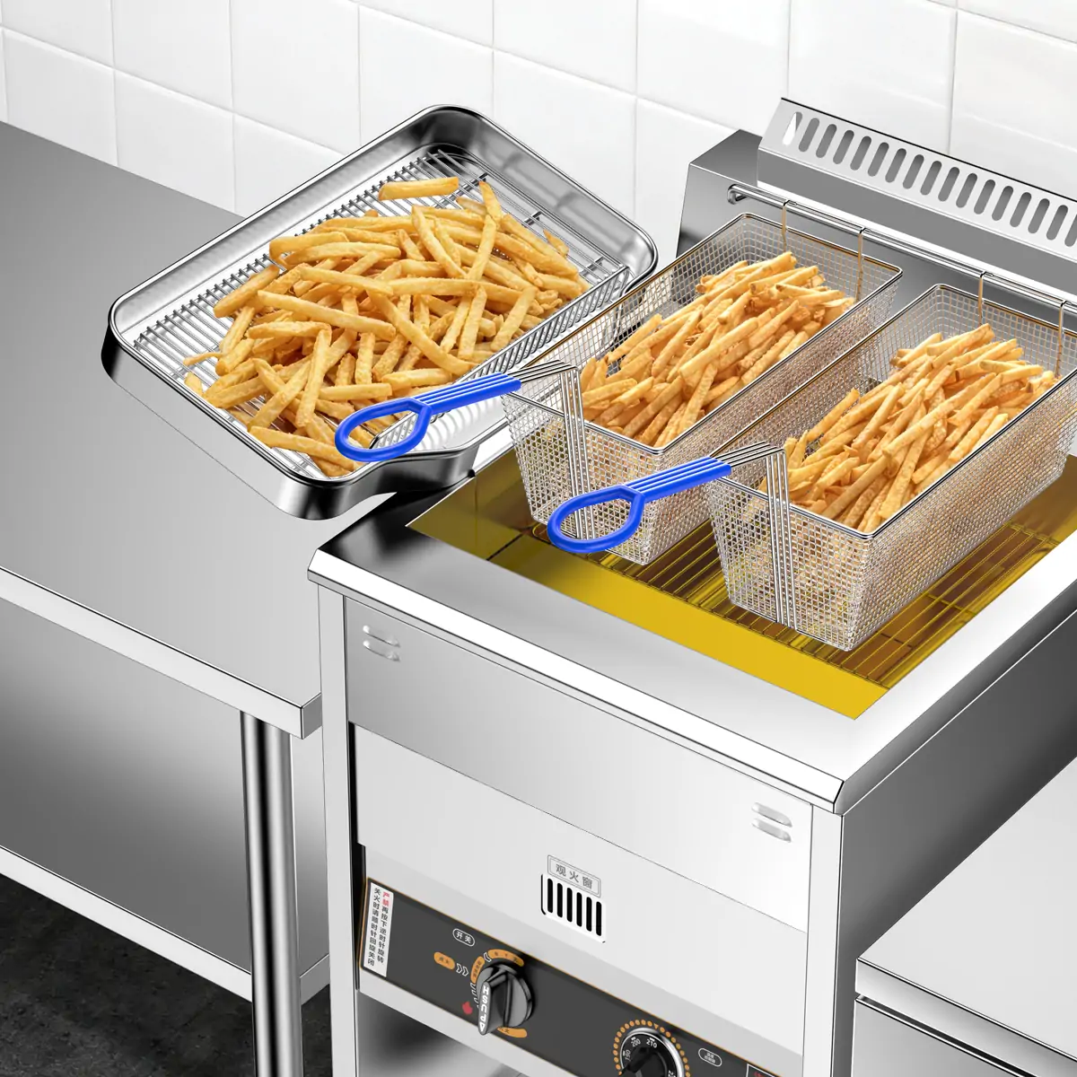 HW-RQ-WG004 restaurant fryer wholesale food preparation application