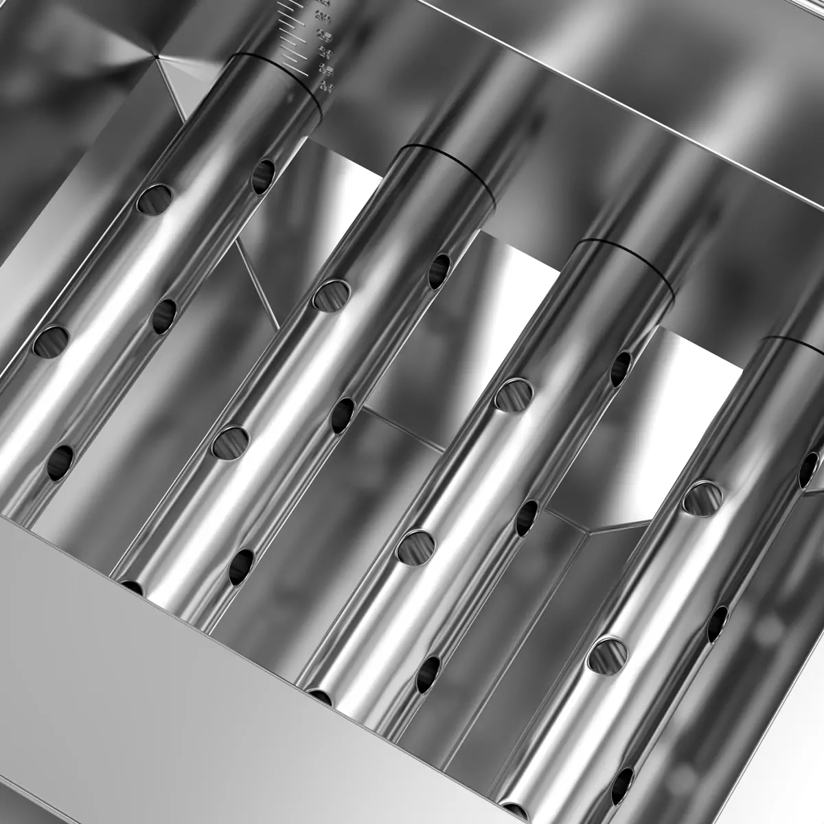 HW-RQ-WG004 LPG deep fryer manufacturer cross heating tube structure