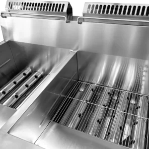 HW RQ WG004 F G double commercial fryer factory dual tank design
