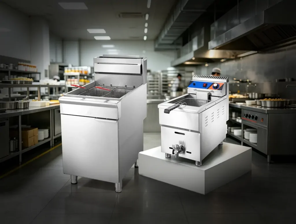commercial gas deep fryer manufacturer for restaurant kitchen