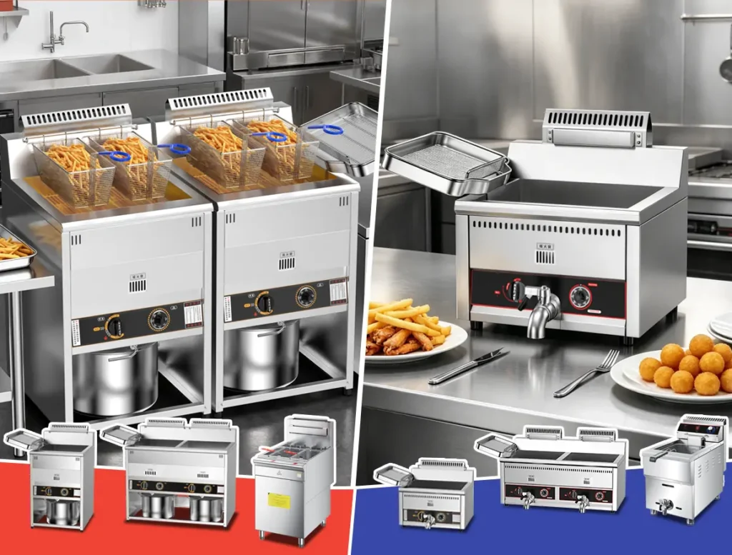 commercial propane fryer supplier restaurant kitchen gas and electric frying equipment
