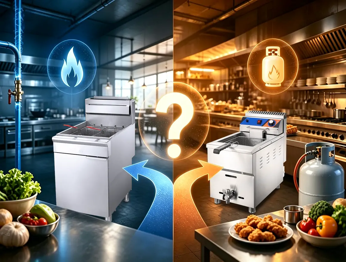 commercial gas fryer and electric fryer comparison for restaurant kitchens