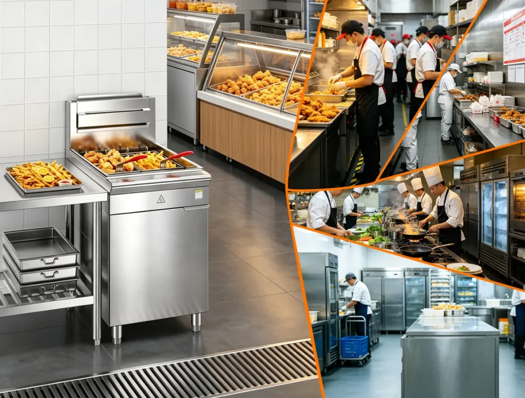 natural gas fryer and LPG gas fryer for commercial deep fryer factory supply