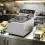 Commercial deep fryer manufacturer China displaying stainless steel electric deep fryer system for restaurants and food businesses comparing olive oil, canola oil and lard frying performance in commercial kitchens