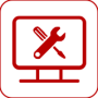 commercial fryer maintenance support icon